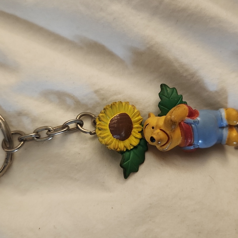 l Disney Vintage Pooh Tigger Piglet Character Keychain Charm - Picture 2 of 7